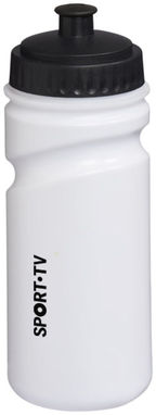 Бутылка спортивная Easy Squeezy, цвет белый, сплошной черный - 10049501- Фото №2