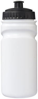 Бутылка спортивная Easy Squeezy, цвет белый, сплошной черный - 10049501- Фото №3
