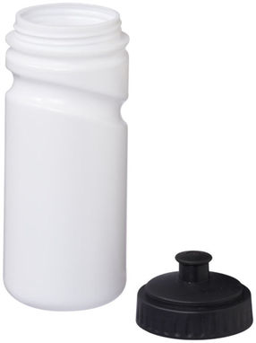 Бутылка спортивная Easy Squeezy, цвет белый, сплошной черный - 10049501- Фото №4