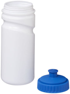 Пляшка спортивна Easy Squeezy , колір білий, яскраво-синій - 10049502- Фото №4