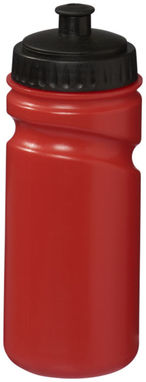 Бутылка спортивная Easy Squeezy, цвет красный, сплошной черный - 10049602- Фото №1