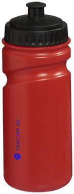 Пляшка спортивна Easy Squeezy , колір червоний, суцільний чорний - 10049602- Фото №2