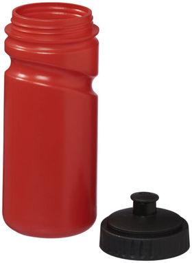 Бутылка спортивная Easy Squeezy, цвет красный, сплошной черный - 10049602- Фото №4