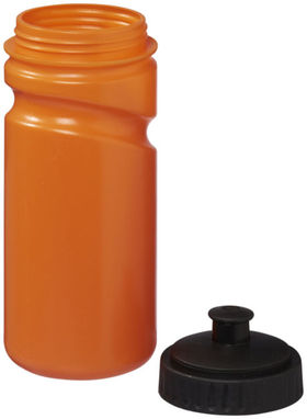 Бутылка спортивная Easy Squeezy, цвет оранжевый, сплошной черный - 10049603- Фото №4
