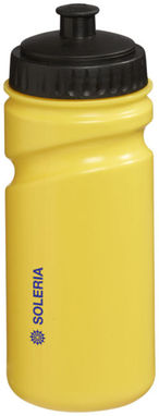 Пляшка спортивна Easy Squeezy , колір жовтий, суцільний чорний - 10049605- Фото №2