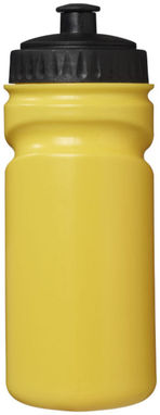 Бутылка спортивная Easy Squeezy, цвет желтый, сплошной черный - 10049605- Фото №3
