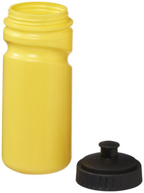 Пляшка спортивна Easy Squeezy , колір жовтий, суцільний чорний - 10049605- Фото №4