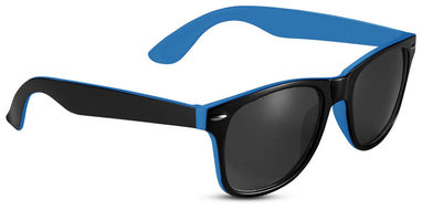 Солнцезащитные очки Sun Ray, цвет ярко-синий, сплошной черный - 10050001- Фото №4