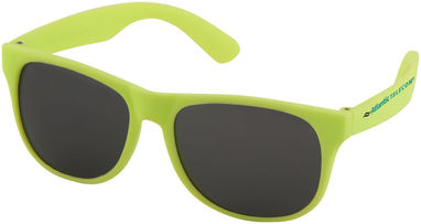 Сонцезахисні окуляри Retro - суцільні, колір неоново-зелений - 10050105- Фото №2