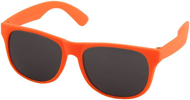 Сонцезахисні окуляри Retro - суцільні, колір неоново-помаранчевий - 10050107- Фото №1
