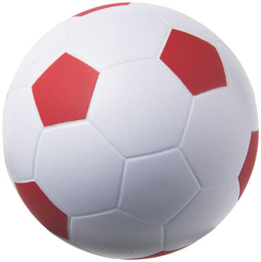Антистрес в формі футбольного м'яча, колір білий, червоний - 10209901- Фото №1