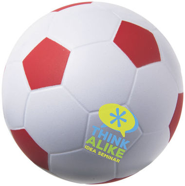 Антистресс в форме футбольного мяча, цвет белый, красный - 10209901- Фото №2