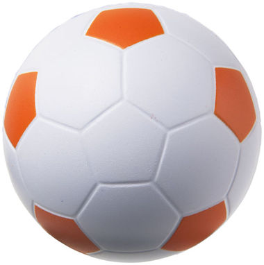 Антистрес в формі футбольного м'яча, колір білий, оранжевий - 10209904- Фото №3