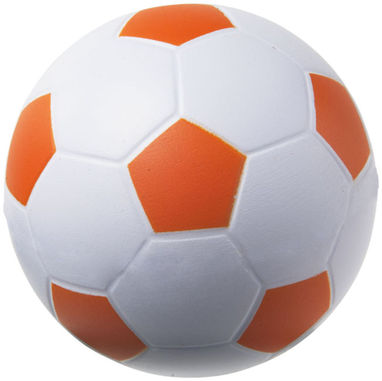 Антистрес в формі футбольного м'яча, колір білий, оранжевий - 10209904- Фото №4