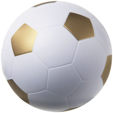 Антистрес в формі футбольного м'яча, колір білий, золотий - 10209905- Фото №1