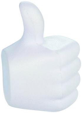 Антистрес в формі піднятого великого пальця, колір білий - 10222600- Фото №1