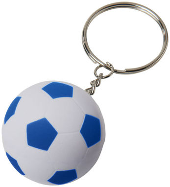 Футбольный брелок Striker, цвет белый, ярко-синий - 10223102- Фото №1