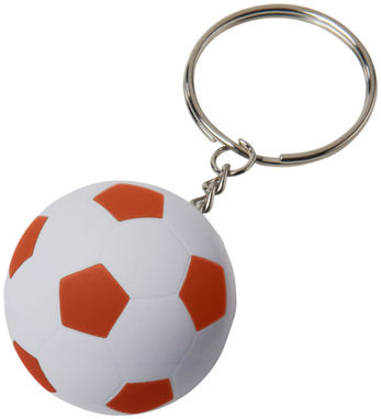Футбольный брелок Striker, цвет белый, оранжевый - 10223104- Фото №1