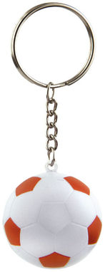 Футбольный брелок Striker, цвет белый, оранжевый - 10223104- Фото №3