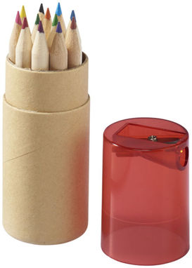Набір з 12-ти олівців, колір червоний - 10706801- Фото №4
