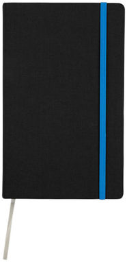 Блокнот Frappé  А5, цвет сплошной черный, синий - 10708200- Фото №3