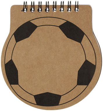 Блокнот у вигляді футбольної таблиці, колір натуральний - 10709200- Фото №4