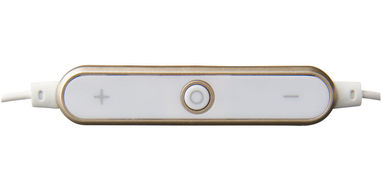 Наушники Shiny Bluetooth, цвет белый, золотой - 10831601- Фото №3
