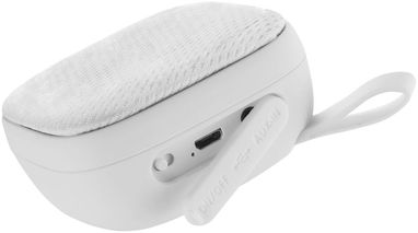 Портативный тканевый динамик с Bluetooth, цвет белый - 10831700- Фото №6