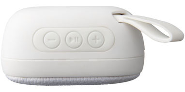 Портативный тканевый динамик с Bluetooth, цвет белый - 10831700- Фото №7