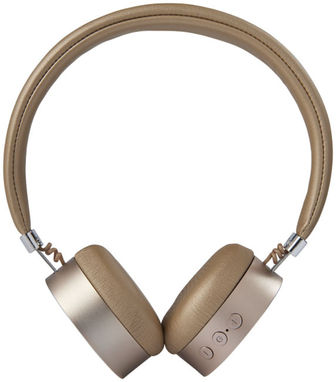 Металеві навушники Millennial з Bluetooth, колір золотий - 10832200- Фото №3