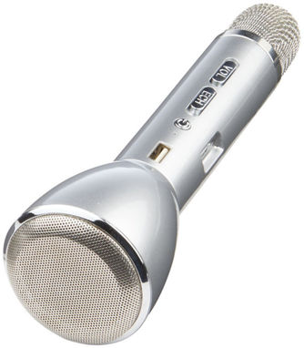 Мега динамік з мікрофоном і Bluetooth, колір срібний - 10832600- Фото №5
