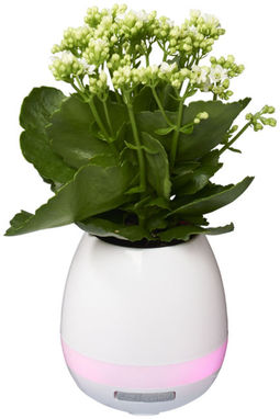 Динамик Greeen Thumb Flower Pot с Bluetooth, цвет белый - 10833000- Фото №1