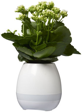 Динамік Greeen Thumb Flower Pot з Bluetooth, колір білий - 10833000- Фото №3