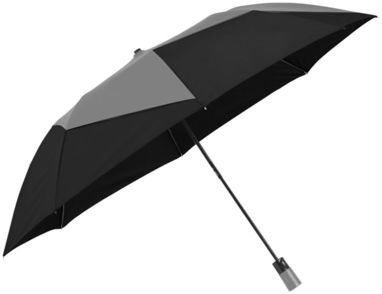 Зонт Pinwheel  23'', цвет серый, сплошной черный - 10912800- Фото №1