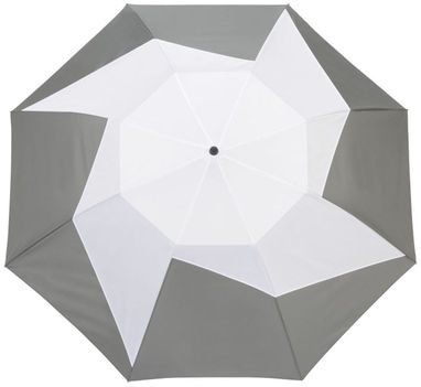 Парасолька двосекційна Pinwheel  23'', колір сірий, білий - 10912802- Фото №2