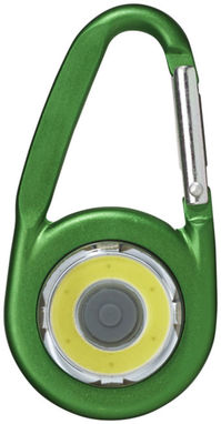 Фонарик с карабином The Eye, цвет зеленый - 11811304- Фото №3