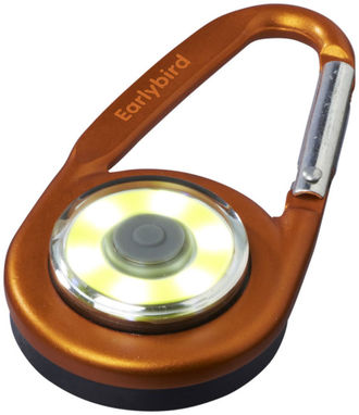 Ліхтарик з карабіном The Eye, колір оранжевий - 11811305- Фото №2