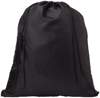 Спортивний рюкзак з сітки на блискавці, колір суцільний чорний - 12028700- Фото №4