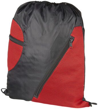 Спортивный рюкзак из сетки на молнии, цвет красный - 12028701- Фото №1