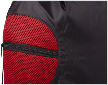 Спортивный рюкзак из сетки на молнии, цвет красный - 12028701- Фото №7