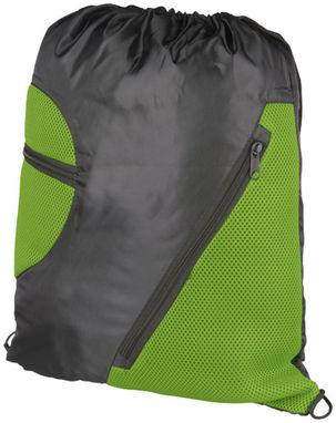 Спортивный рюкзак из сетки на молнии, цвет лайм - 12028702- Фото №1