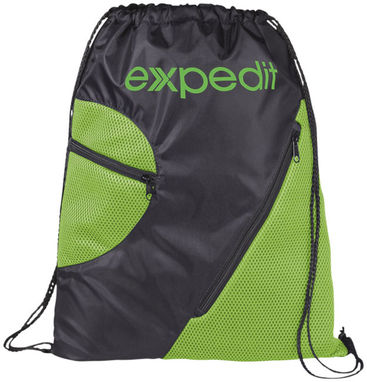 Спортивный рюкзак из сетки на молнии, цвет лайм - 12028702- Фото №2