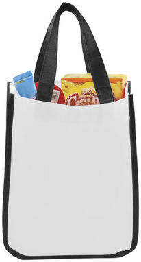 Маленька ламінована сумка для покупок, колір білий - 12034501- Фото №5