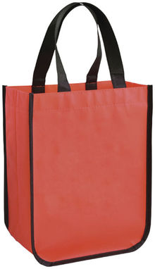 Маленькая ламинированная сумка для покупок, цвет красный - 12034502- Фото №1