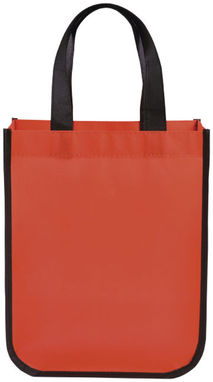Маленькая ламинированная сумка для покупок, цвет красный - 12034502- Фото №3