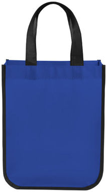 Маленькая ламинированная сумка для покупок, цвет ярко-синий - 12034503- Фото №4