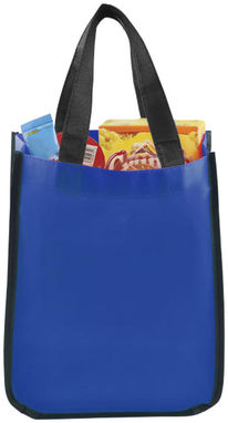 Маленькая ламинированная сумка для покупок, цвет ярко-синий - 12034503- Фото №5