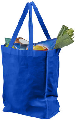 Ламинированная сумка для покупок среднего размера, цвет ярко-синий - 12034603- Фото №4
