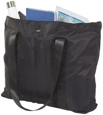 Велика сумка для подорожей, колір суцільний чорний - 12036400- Фото №5