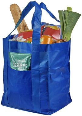 Ламинированная сумка для покупок, цвет ярко-синий - 12036903- Фото №4
